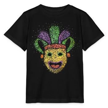 Carnival Confetti Jeck Fastelovend Costume Set - T-shirt bio MINI CREATOR Stanley/Stella Enfant - noir - Devant - Mikhail (115cm)