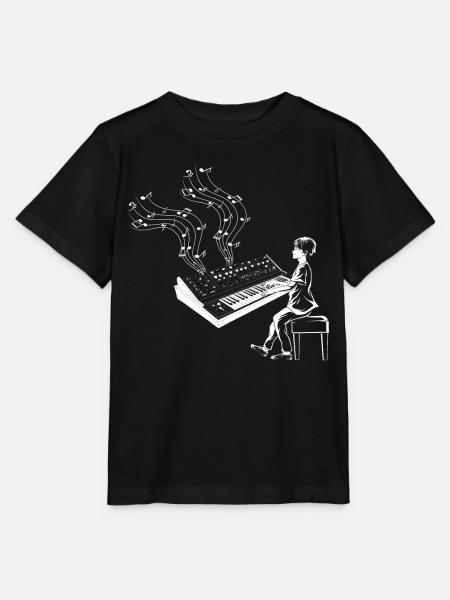 Piano Music Piano Keyboard Playing Piano Player - Stanley/Stella Kinder T-Shirt MINI CREATOR - Schwarz