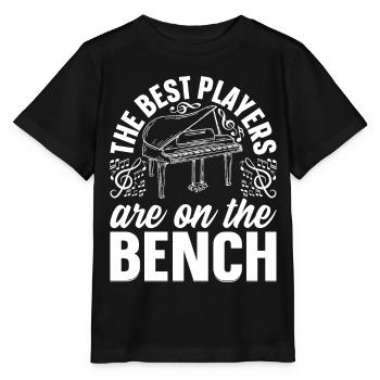 Pianiste pianiste - Les meilleurs joueurs sont sur le - T-shirt bio MINI CREATOR Stanley/Stella Enfant - noir - Devant - Mikhail (115cm)