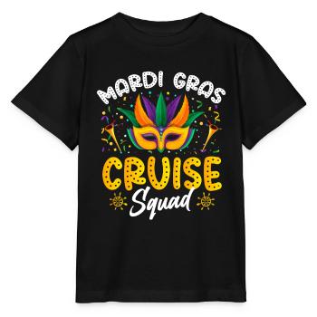 Mascarade de l’escouade de croisière du Mardi Gras Shenanigan - T-shirt bio MINI CREATOR Stanley/Stella Enfant - noir - Devant - Mikhail (115cm)