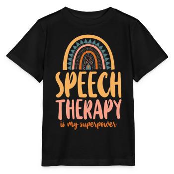 Speech Therapist Therapy Assistant - Stanley/Stella Kinder T-Shirt MINI CREATOR  - Schwarz - Vorne - Mikhail (115cm)