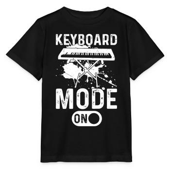 Keyboard Mode On - Pianist Piano Keyboard Player - Stanley/Stella MINI CREATOR Kids’ T-Shirt - black - Front - Mikhail (115cm)