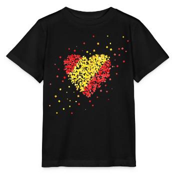 Drapeau espagnol Espagne España Drapeau espagnol - T-shirt bio MINI CREATOR Stanley/Stella Enfant - noir - Devant - Mikhail (115cm)