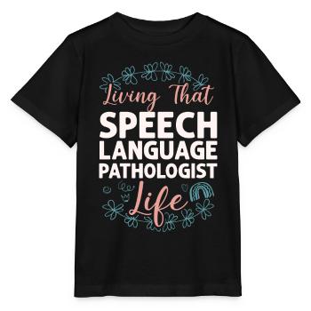 Speech Therapist Therapy Assistant - Stanley/Stella Kinder T-Shirt MINI CREATOR  - Schwarz - Vorne - Mikhail (115cm)