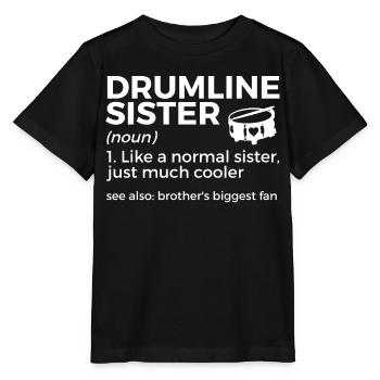 Drumline Trommeln Geschenk - Stanley/Stella Kinder T-Shirt MINI CREATOR  - Schwarz - Vorne - Mikhail (115cm)