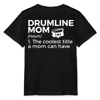 Drumline Trommeln Geschenk - Stanley/Stella Kinder T-Shirt MINI CREATOR  - Schwarz - Vorne - Mikhail (115cm)