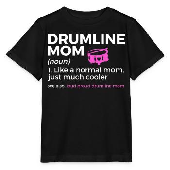Drumline Trommeln Geschenk - Stanley/Stella Kinder T-Shirt MINI CREATOR  - Schwarz - Vorne - Mikhail (115cm)