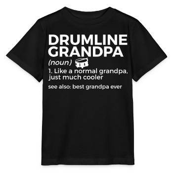 Drumline Trommeln Geschenk - Stanley/Stella Kinder T-Shirt MINI CREATOR  - Schwarz - Vorne - Mikhail (115cm)