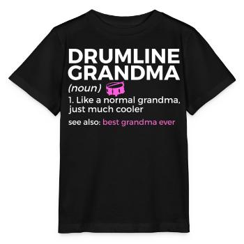 Drumline Trommeln Geschenk - Stanley/Stella Kinder T-Shirt MINI CREATOR  - Schwarz - Vorne - Mikhail (115cm)