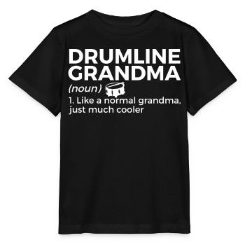 Drumline Trommeln Geschenk - Stanley/Stella Kinder T-Shirt MINI CREATOR  - Schwarz - Vorne - Mikhail (115cm)