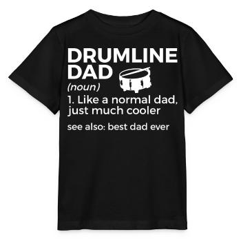 Drumline Trommeln Geschenk - Stanley/Stella Kinder T-Shirt MINI CREATOR  - Schwarz - Vorne - Mikhail (115cm)