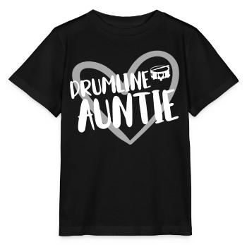 Drumline Trommeln Geschenk - Stanley/Stella Kinder T-Shirt MINI CREATOR  - Schwarz - Vorne - Mikhail (115cm)