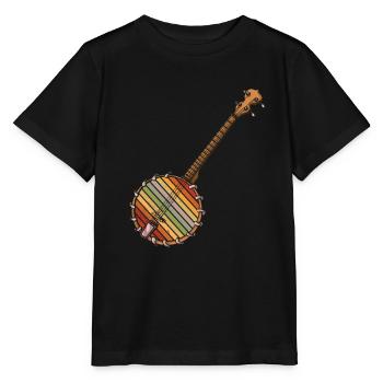 Chemises Banjo Pour Hommes Bluegrass Appalachia Folk - T-shirt bio MINI CREATOR Stanley/Stella Enfant - noir - Devant - Mikhail (115cm)