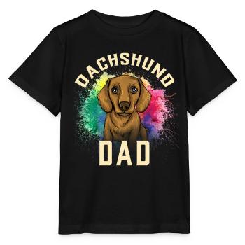 Dachshund Gift Dixie Viennese Doxie Dachshund - Stanley/Stella MINI CREATOR Kids’ T-Shirt - black - Front - Mikhail (115cm)