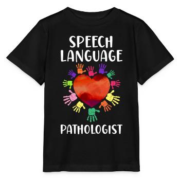 Speech Therapist Therapy Assistant - Stanley/Stella Kinder T-Shirt MINI CREATOR  - Schwarz - Vorne - Mikhail (115cm)