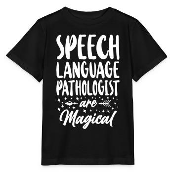 Speech Therapist Therapy Assistant - Stanley/Stella Kinder T-Shirt MINI CREATOR  - Schwarz - Vorne - Mikhail (115cm)