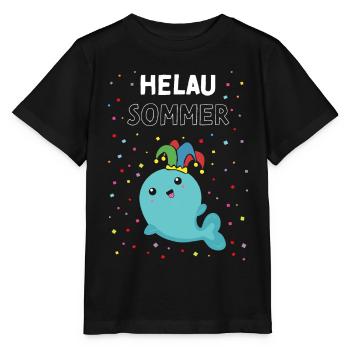 Helau Karneval Konfetti Sommerurlaub Sommerferien - Stanley/Stella Kinder T-Shirt MINI CREATOR  - Schwarz - Vorne - Mikhail (115cm)