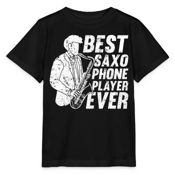Best Saxo Phone Player Ever Sax Player Sax Instrum - Stanley/Stella MINI CREATOR Kids’ T-Shirt - black - Front - Mikhail (115cm)