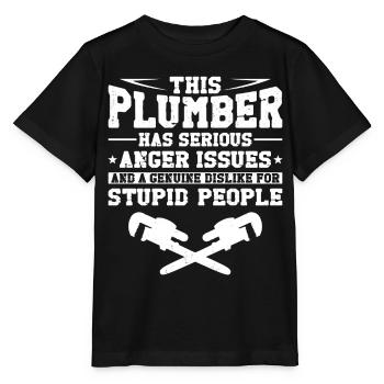 Plumbing Plumber Vintage This - Stanley/Stella Kinder T-Shirt MINI CREATOR  - Schwarz - Vorne - Mikhail (115cm)