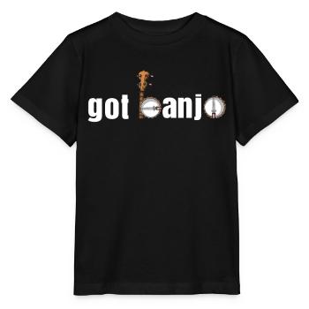 Chemises Banjo Pour Hommes Bluegrass Appalachia Folk - T-shirt bio MINI CREATOR Stanley/Stella Enfant - noir - Devant - Mikhail (115cm)