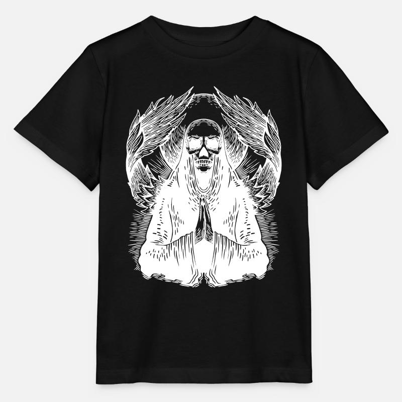 totenengel totenkopf - Stanley/Stella Kinder T-Shirt MINI CREATOR  - Schwarz