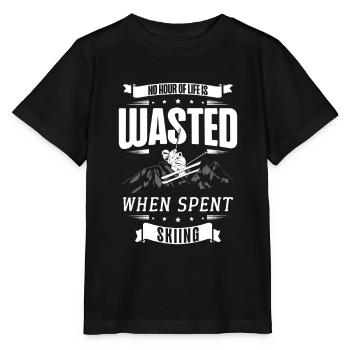 Beim Skifahren Wird Keine Stunde Des Lebens - Stanley/Stella Kinder T-Shirt MINI CREATOR  - Schwarz - Vorne - Mikhail (115cm)