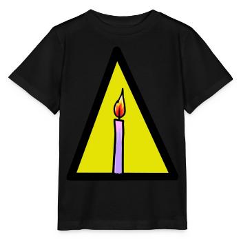 ÉNERGIE BOUGIE LUMIÈRE FEU CHALEUR FLAMME - T-shirt bio MINI CREATOR Stanley/Stella Enfant - noir - Devant - Mikhail (115cm)