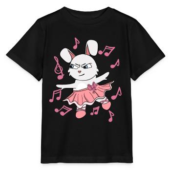 Prima Ballerina Hase I Ballett Fun I Tänzer | Kan - Stanley/Stella Kinder T-Shirt MINI CREATOR  - Schwarz - Vorne - Mikhail (115cm)