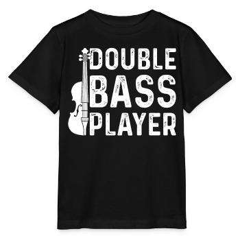 Double Bass Player - Contrabass Double Bass - Stanley/Stella Kinder T-Shirt MINI CREATOR  - Schwarz - Vorne - Mikhail (115cm)