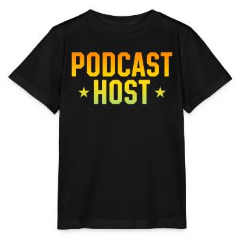 Podcaster Podcast Lover Podcast Creator - Podcast - Stanley/Stella MINI CREATOR Kids’ T-Shirt - black - Front - Mikhail (115cm)