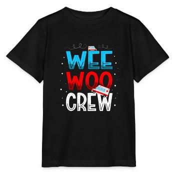 Wee Woo Crew Krankenwagentechniker Sanitäter Emt - Stanley/Stella Kinder T-Shirt MINI CREATOR  - Schwarz - Vorne - Mikhail (115cm)