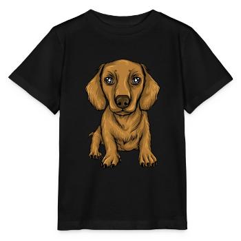 Dachshund Gift Dixie Viennese Doxie Dachshund - Stanley/Stella MINI CREATOR Kids’ T-Shirt - black - Front - Mikhail (115cm)