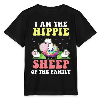 Hippie Peace Groovy Flowerpower Boho Woodstock - Stanley/Stella Kinder T-Shirt MINI CREATOR  - Schwarz - Vorne - Mikhail (115cm)