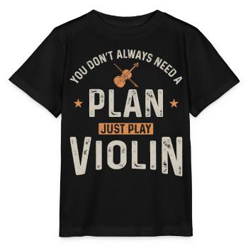Violoniste violoniste Vous n’avez pas toujours - T-shirt bio MINI CREATOR Stanley/Stella Enfant - noir - Devant - Mikhail (115cm)