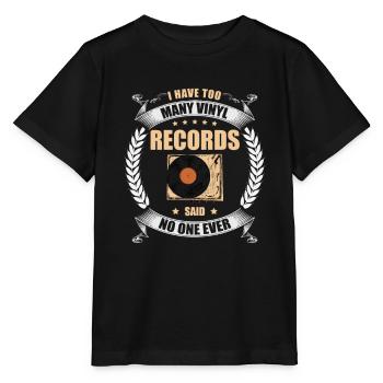 Record Audiophile music lover - Stanley/Stella MINI CREATOR Kids’ T-Shirt - black - Front - Mikhail (115cm)
