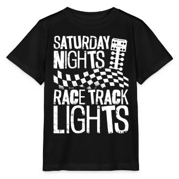 Voiture de course de dragster samedi - T-shirt bio MINI CREATOR Stanley/Stella Enfant - noir - Devant - Mikhail (115cm)