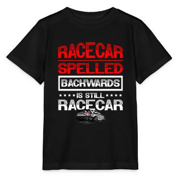 Racing car written backwards is still - Stanley/Stella MINI CREATOR Kids’ T-Shirt - black - Front - Mikhail (115cm)