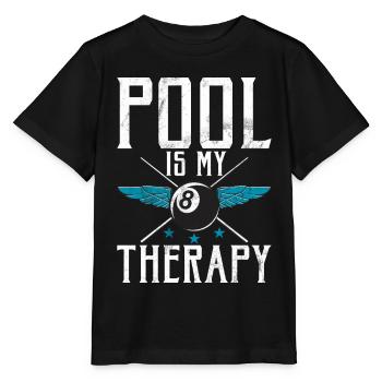 Billiards Funny Saying & Men's Snooker Design - Stanley/Stella MINI CREATOR Kids’ T-Shirt - black - Front - Mikhail (115cm)