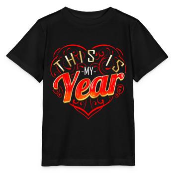 New Years Resolution Eve This Is My Year - Stanley/Stella MINI CREATOR Kids’ T-Shirt - black - Front - Mikhail (115cm)