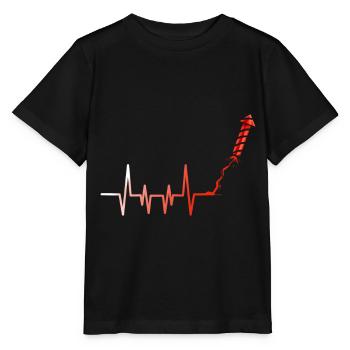 Heartbeat Firework Rocket - Stanley/Stella Kinder T-Shirt MINI CREATOR  - Schwarz - Vorne - Mikhail (115cm)