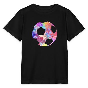 Tshirt Football Hommes Femmes Football Football - T-shirt bio MINI CREATOR Stanley/Stella Enfant - noir - Devant - Mikhail (115cm)