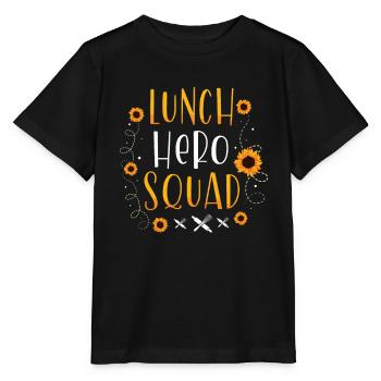 Lunch Hero Squad Cafeteria Canteen Lunch Lady - Stanley/Stella MINI CREATOR Kids’ T-Shirt - black - Front - Mikhail (115cm)