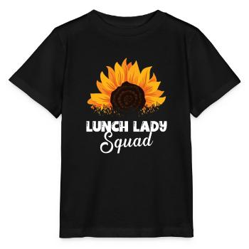 Déjeuner Lady Squad Cafétéria Cantine Tournesol - T-shirt bio MINI CREATOR Stanley/Stella Enfant - noir - Devant - Mikhail (115cm)