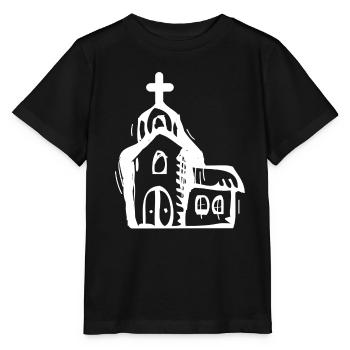 Kirche - Stanley/Stella Kinder T-Shirt MINI CREATOR  - Schwarz - Vorne - Mikhail (115cm)