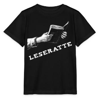 Buch – Leseratte - Stanley/Stella Kinder T-Shirt MINI CREATOR  - Schwarz - Vorne - Mikhail (115cm)