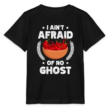 I Ain't Afraid Of No Ghost Spicy Food Flavour - Stanley/Stella MINI CREATOR Kids’ T-Shirt - black - Front - Mikhail (115cm)