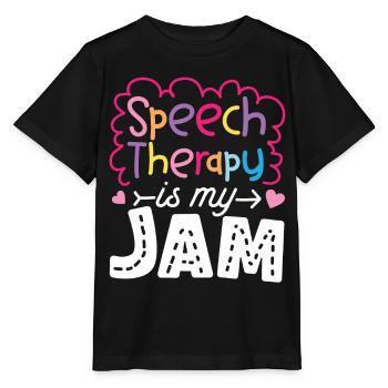 Speech Therapist Therapy Assistant - Stanley/Stella Kinder T-Shirt MINI CREATOR  - Schwarz - Vorne - Mikhail (115cm)