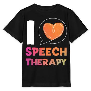 Speech Therapist Therapy Assistant - Stanley/Stella Kinder T-Shirt MINI CREATOR  - Schwarz - Vorne - Mikhail (115cm)