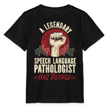 Speech Therapist Therapy Assistant - Stanley/Stella Kinder T-Shirt MINI CREATOR  - Schwarz - Vorne - Mikhail (115cm)