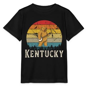 Chemises Banjo Pour Hommes Bluegrass Appalachia Folk - T-shirt bio MINI CREATOR Stanley/Stella Enfant - noir - Devant - Mikhail (115cm)
